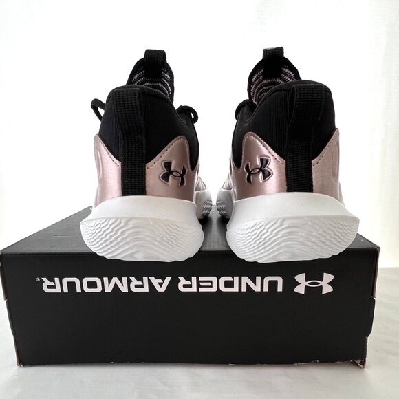 Under Armour UA Flow Breakthru 4 Womens Black Rose Gold, Sz 8.5 New with Box! - Picture 11 of 14